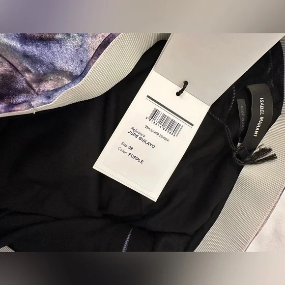 NWT ✨ Isabel Marant floral velvet mini skirt 38 - Picture 6 of 9